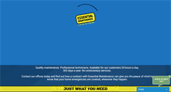 Desktop Screenshot of essentialmaintenance.com